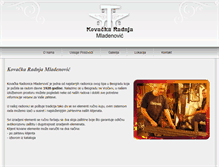 Tablet Screenshot of kovanogvozdjemladenovic.com